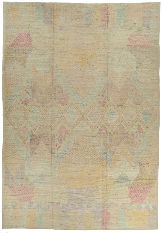 14x20 Multicolor and Multicolor Turkish Tribal Rug