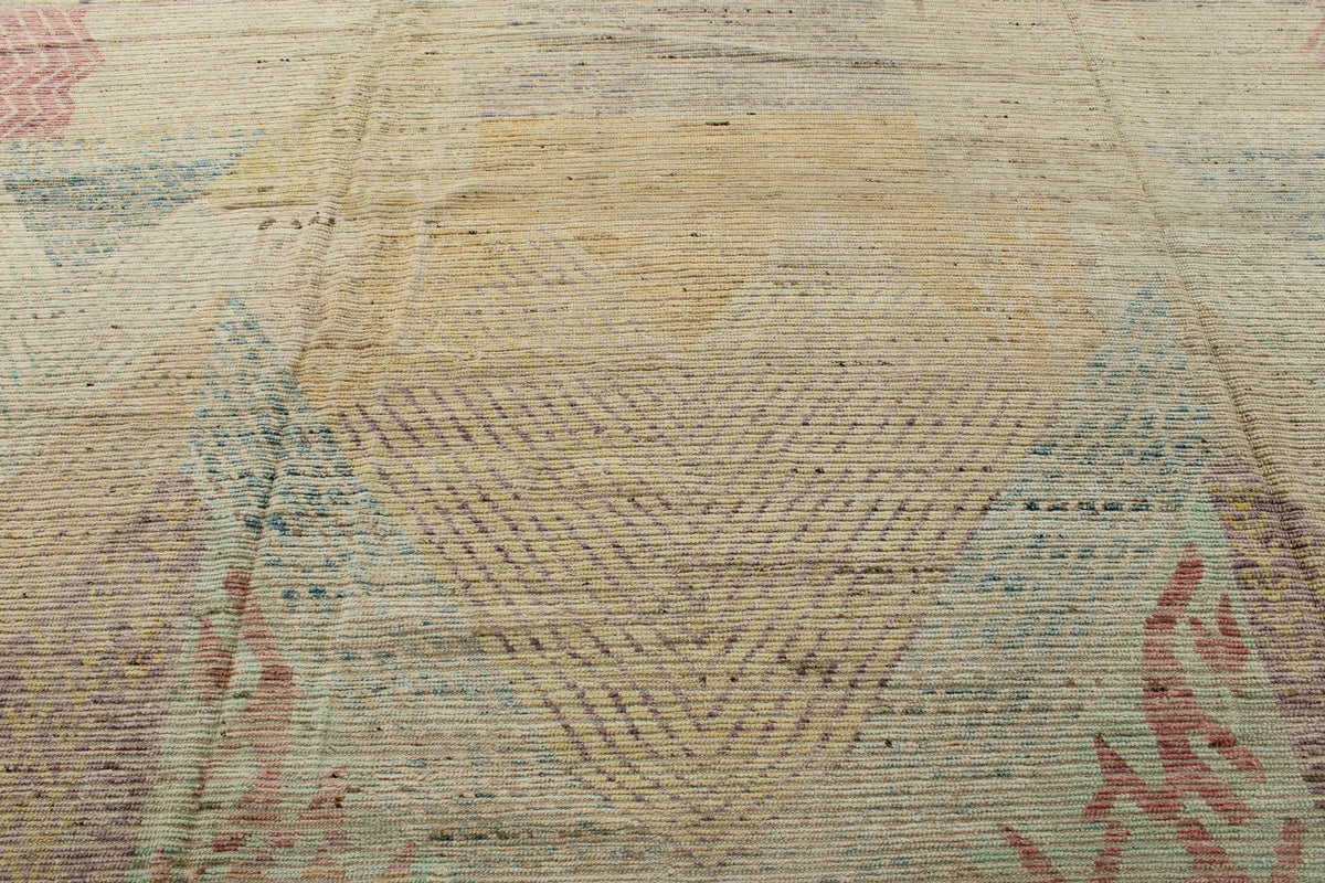 14x20 Multicolor and Multicolor Turkish Tribal Rug