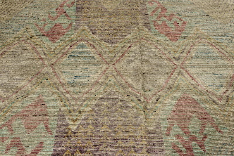 14x20 Multicolor and Multicolor Turkish Tribal Rug