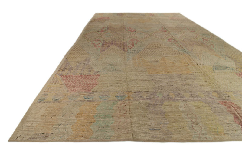 14x20 Multicolor and Multicolor Turkish Tribal Rug