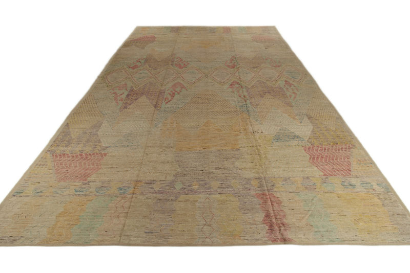 14x20 Multicolor and Multicolor Turkish Tribal Rug