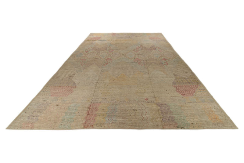 14x20 Multicolor and Multicolor Turkish Tribal Rug