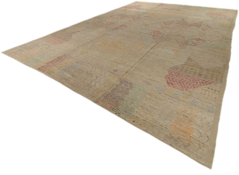 14x20 Multicolor and Multicolor Turkish Tribal Rug