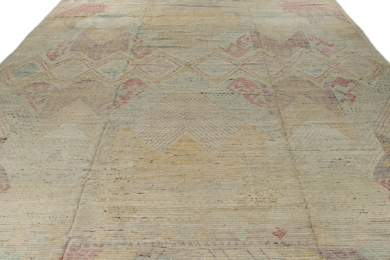 14x20 Multicolor and Multicolor Turkish Tribal Rug