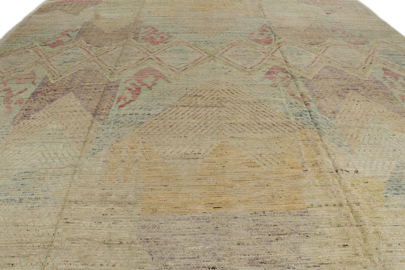 14x20 Multicolor and Multicolor Turkish Tribal Rug