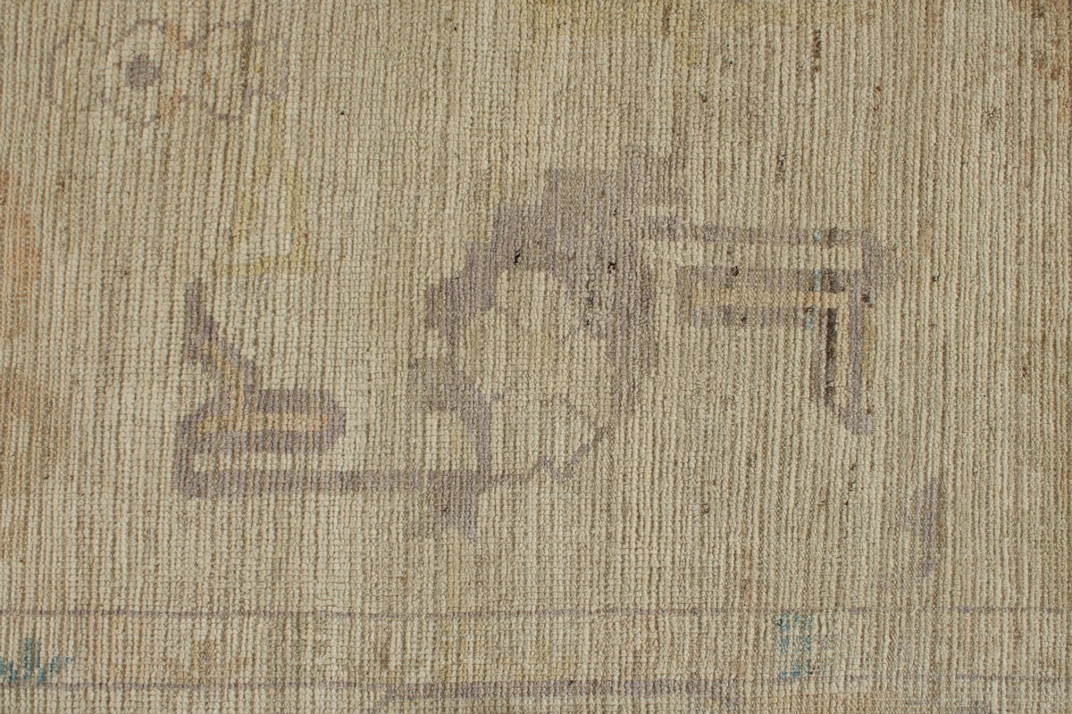 8x18 Ivory Turkish Oushak Runner