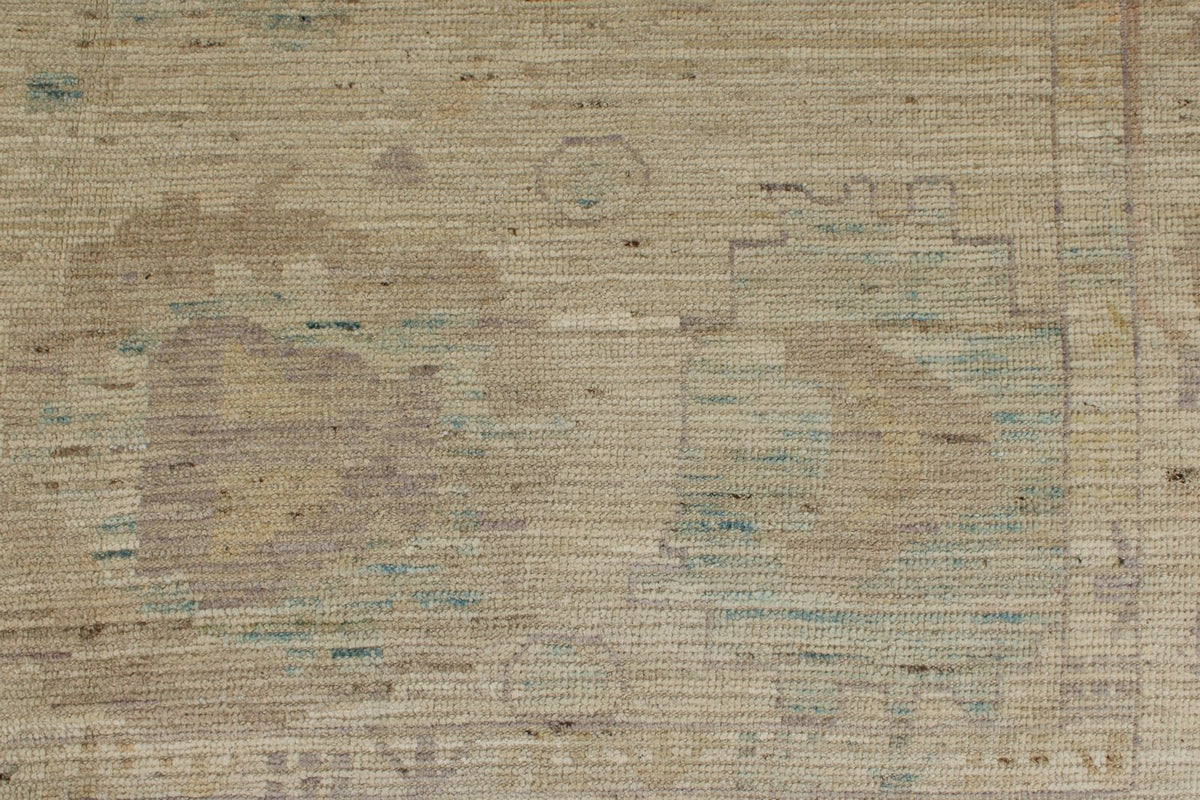8x18 Ivory Turkish Oushak Runner