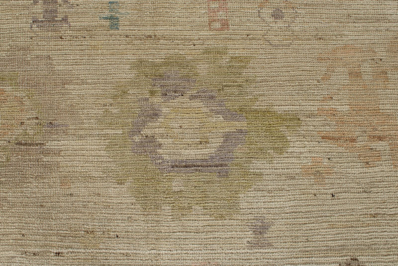 8x18 Ivory Turkish Oushak Runner