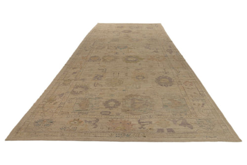 8x18 Ivory Turkish Oushak Runner