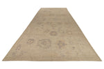 8x18 Ivory Turkish Oushak Runner