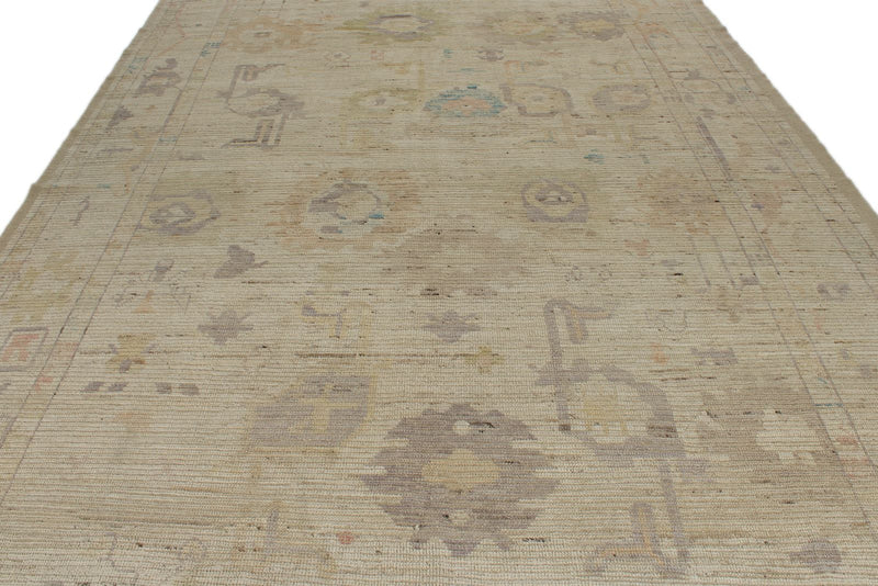 8x18 Ivory Turkish Oushak Runner