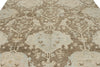 10x14 Brown and Ivory Turkish Oushak Rug