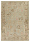 10x14 Gray and Brown Turkish Oushak Rug