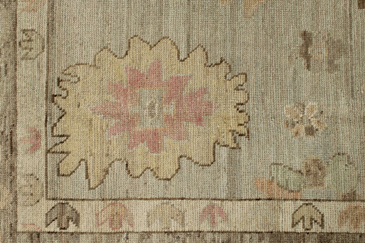 10x14 Gray and Brown Turkish Oushak Rug