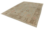 10x14 Gray and Brown Turkish Oushak Rug