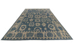 10x15 Light Blue and Ivory Turkish Oushak Rug