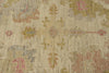 10x14 Ivory and Pink Turkish Oushak Rug