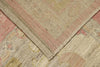 10x14 Ivory and Pink Turkish Oushak Rug