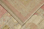 10x14 Ivory and Pink Turkish Oushak Rug