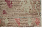 11x14 Brown and Multicolor Turkish Oushak Rug