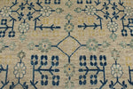 10x14 Ivory and Light Blue Turkish Oushak Rug