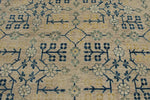 10x14 Ivory and Light Blue Turkish Oushak Rug