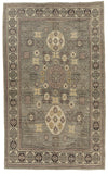 9x14 Gray and Ivory Turkish Oushak Rug