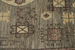 9x14 Gray and Ivory Turkish Oushak Rug