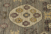 9x14 Gray and Ivory Turkish Oushak Rug