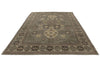 9x14 Gray and Ivory Turkish Oushak Rug