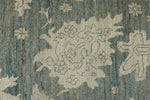 10x14 Blue and Ivory Turkish Oushak Rug