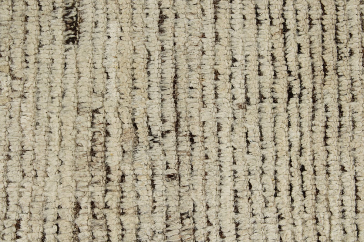 3x18 Ivory and Brown Anatolian Tribal Runner