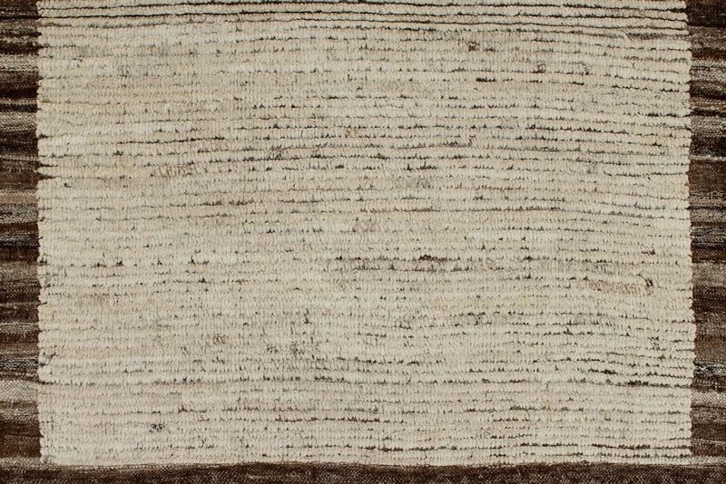 3x18 Ivory and Brown Anatolian Tribal Runner