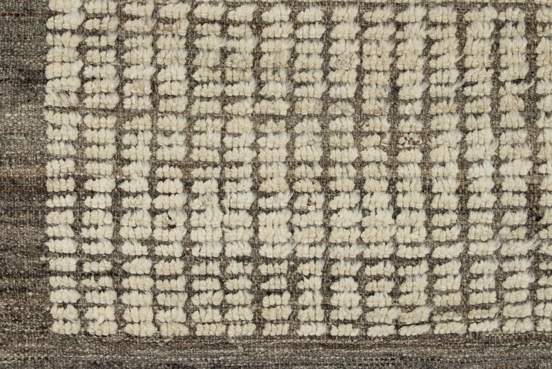 3x18 Ivory and Brown Anatolian Traditional Runner