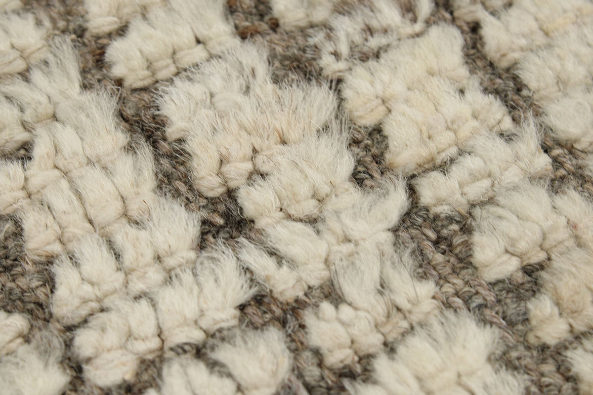 3x18 Ivory and Brown Anatolian Traditional Runner