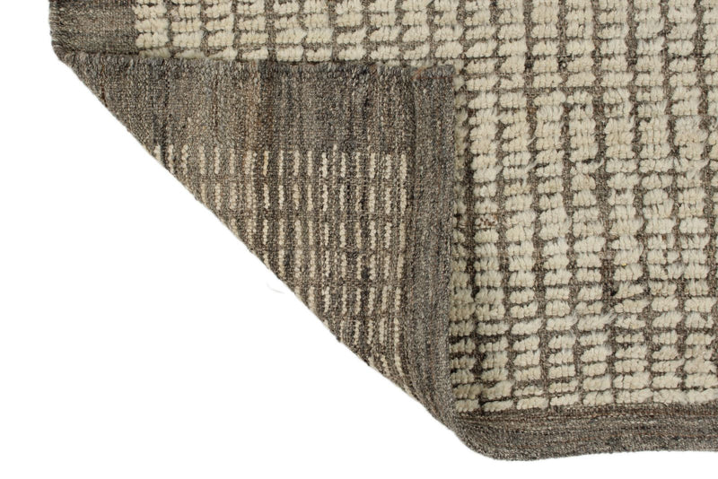 3x18 Ivory and Brown Anatolian Traditional Runner