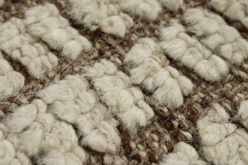 3x12 Ivory and Brown Anatolian Traditional Runner