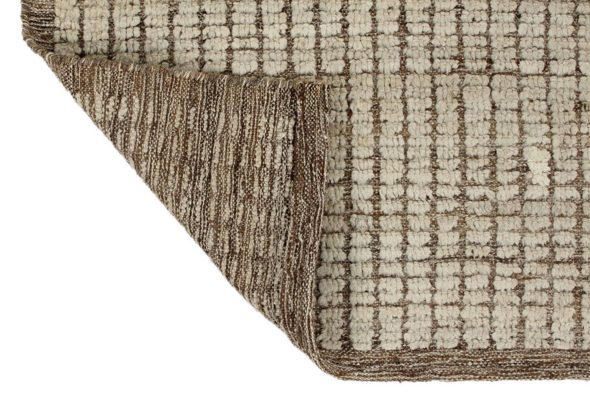 3x12 Ivory and Brown Anatolian Traditional Runner