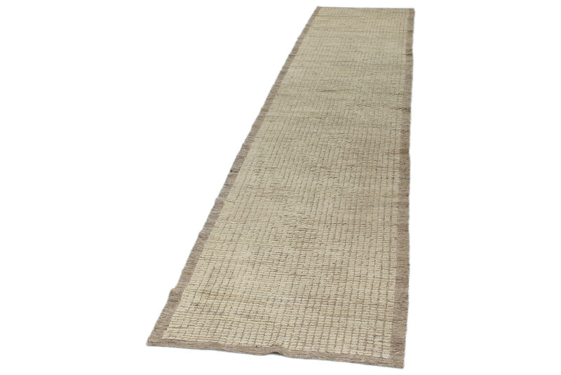 3x14 Ivory and Brown Anatolian Traditional Runner