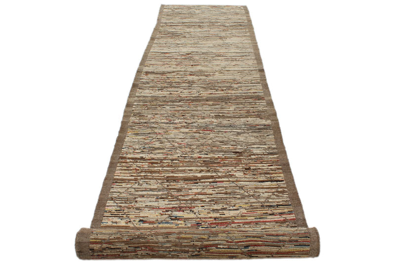 3x19 Brown and Ivory Anatolian Traditional Runner