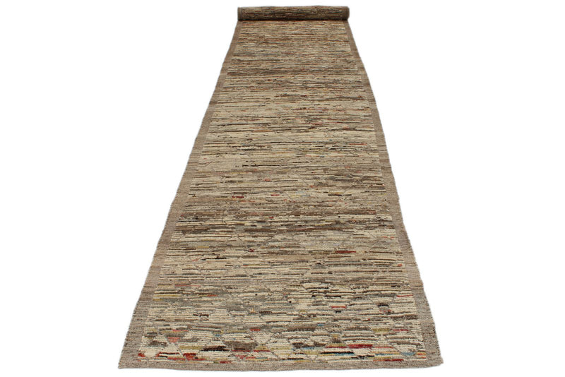 3x19 Brown and Ivory Anatolian Traditional Runner