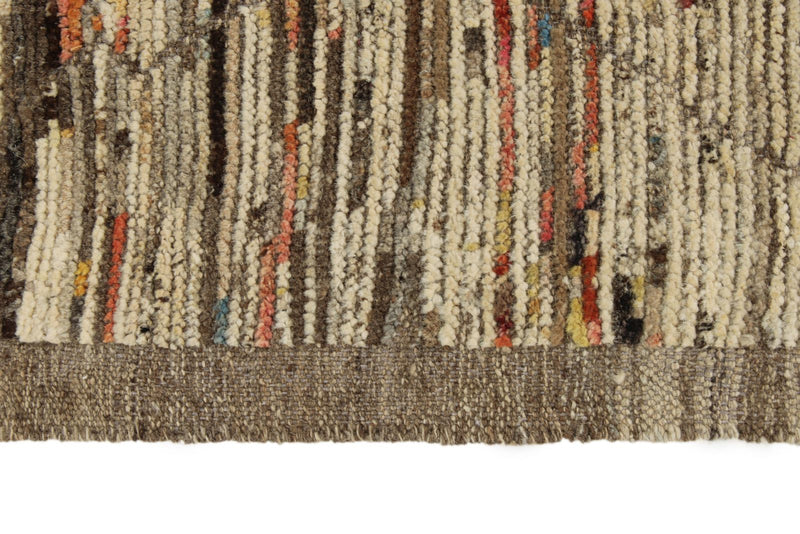 3x19 Brown and Ivory Anatolian Traditional Runner