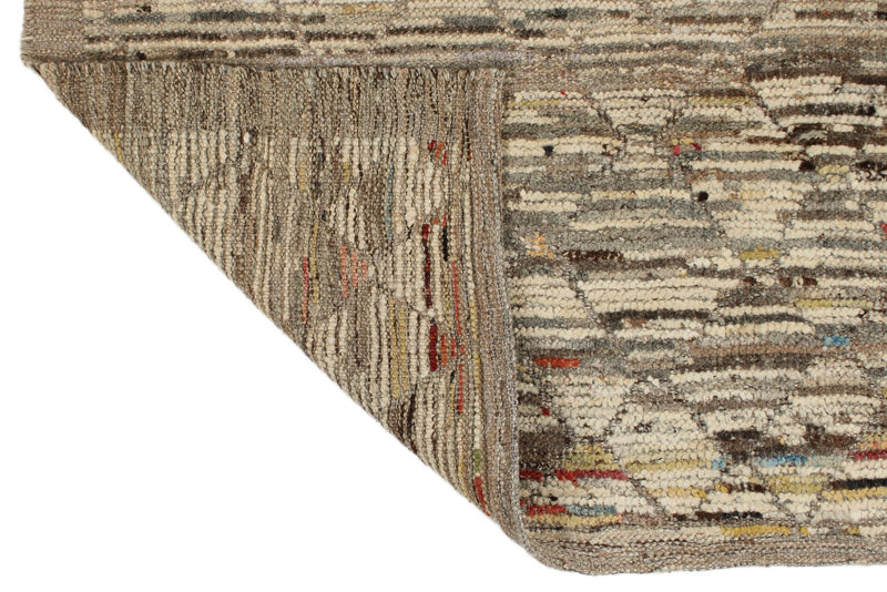 3x19 Brown and Ivory Anatolian Traditional Runner