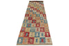 3x14 Multicolor and Ivory Anatolian Tribal Runner