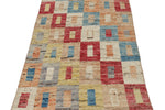 3x14 Multicolor and Ivory Anatolian Tribal Runner