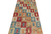 3x14 Multicolor and Ivory Anatolian Tribal Runner