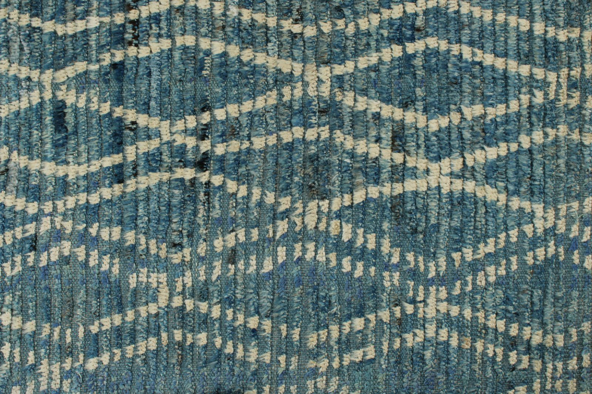 3x14 Blue and Ivory Anatolian Traditional Runner