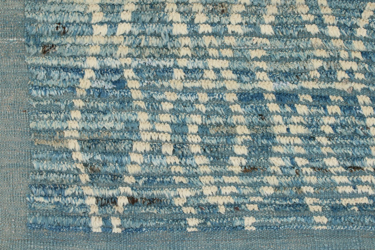 3x14 Blue and Ivory Anatolian Traditional Runner