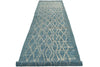 3x14 Blue and Ivory Anatolian Traditional Runner