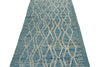 3x14 Blue and Ivory Anatolian Traditional Runner